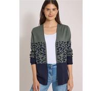 Cardigan ouvert à motif jacquard
