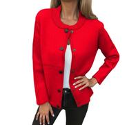Cardigan Pais Femme Cardigans Col Mouton Original Gilets Texture Cachemire Luxe Pulls Extérieur Polyvalent Manteaus Collection Automne Hiver Lavage Facile Entretien pour Voyage Quotidien