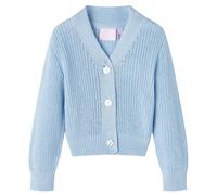 Cardigan pour enfants tricoté bleu 116 vidaXL