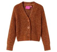 Cardigan Pour Enfants Tricoté Cognac 104