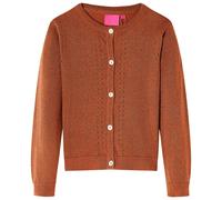 Cardigan Pour Enfants Tricoté Cognac 140