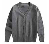 Cardigan pour et Fille/Hiver Couleur Unie Cardigan Fête Anniversaire Robe Scolaire Fille 80, GY2., 9-11 ans