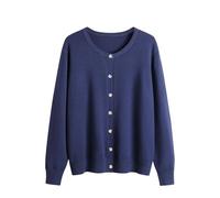 Cardigan pour femme grande taille en tricot à boutons léger décontracté ample couleur unie cardigan ouvert sur le devant vêtements d'extérieur amples à manches longues classique élégant cardigan pull,