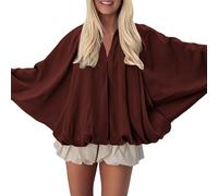 Cardigan pour Femmes Manches Bouffantes Longue Ouverture Devant Cardigan Femmes Chic Et Elegant Hiver Fermeture À Zippes Couleur Pure Casual Veste Hiver Polyvalent Mode Comfortable Veste Ample