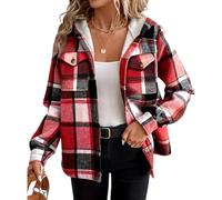 Cardigan pour Femmes Veste Mi Saison Chic Vêtements Mi Grande Taille Dentelle Automne Mariage Torsade Sweet Capuche Saison Gilet Chaud Pull Col Montant Femme Rouge XXL