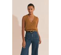 Cardigan sans manches avec coton - Popo - L - Ocre - Femme - Etam