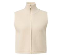 Cardigan sans manches zippé col rabattu femme COMMA Beige 36
