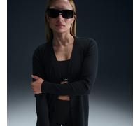 Cardigan slim côtelé Nike Chill Knit pour femme Noir/Noir XS (FR 34-36)