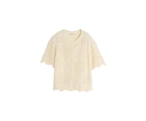 Cardigan structurÃ© mÃ©lange femme Tom Tailor Blanc L