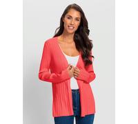 Cardigan superbe structure côtelée - Ashley Brooke - rouge ROUGE 50