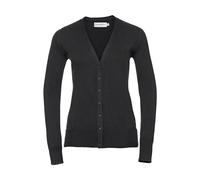 Cardigan tricotÃ© col V femme Russell Athletic Noir S