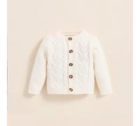 Cardigan tricoté à câbles pour bébé garçon,en tons neutres automne/hiver 6-9M,0-1M,1-3M,3-6MTricots