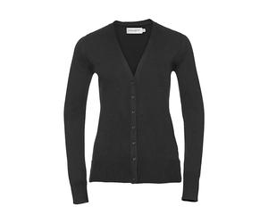 Cardigan tricoté col V femme Russell Athletic Noir 3XL