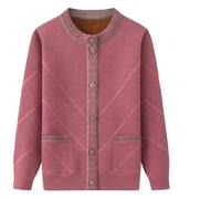 Cardigan Tricoté pour Femme - Xl-6Xl Grande Taille Vêtements D'Extérieur Automne Hiver Tricot Cardigan pour Femmes Vêtements D'Extérieur Femmes Chaud D'Âge Moyen Et Personnes Âgées Top Femme,