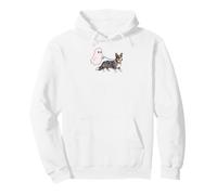 Cardigan Welsh Corgi Blue Merle Halloween Sweat à Capuche