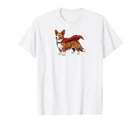Cardigan Welsh Corgi Red Brindle Superhero T-Shirt Graphique avec Valeur