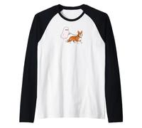 Cardigan Welsh Corgi Red Halloween Manche Raglan