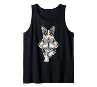 Cardigan Welsh Corgi Yoga Chien Chiot Drôle Chien Asana Débardeur