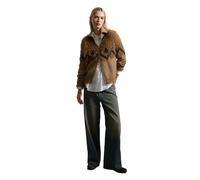 Cardigan zippÃ© Ã dÃ©tail contrastÃ© femme Stefanel Vert L