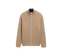 Cardigan zippÃ© basique maille Tom Tailor Marron L