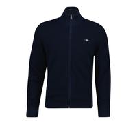 Cardigan zippÃ© en maille gaufrÃ©e Gant Bleu XL