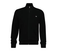 Cardigan zippÃ© en maille gaufrÃ©e Gant Noir M
