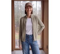 Cardigan zippé à col montant