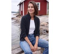 Cardigan zippé à col montant