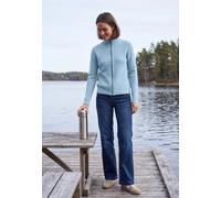 Cardigan zippé à col montant