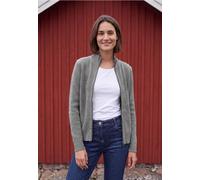 Cardigan zippé à col montant