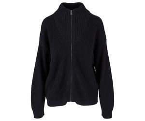 Cardigan zippé tricoté femme Urban Classics Noir 4XL