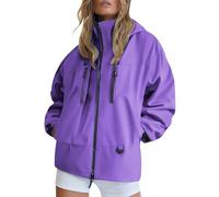 Cardigans légers décontractés à manches longues et col en V pour femme - Imprimé boutonné - Vêtements d'extérieur ouverts sur le devant, 1A-Violet, 3XL