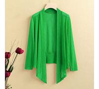 Cardigans pour Femmes, Boléro en Mousseline De Soie pour Femmes, Veste Unie À Manches Longues, Ouvert sur Le Devant, Cardigan D'Été À Nouer sur Le Devant, Robes À Col en V, Cache-Maillot