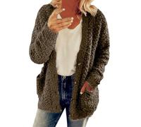 Cardigans pour Femmes Plus Taille Cardigan Chandails Manteau Pull décontracté à la Mode pour Femmes, Couleur Unie, Haut de Grande Taille Veste Chaude (C, XXXXXL)