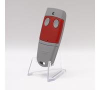 Cardin TXC4862P0 - Télécommande S486 QZ2 Rouge et Grise pour portails et garage - Émetteur 2 canaux 433,92 MHz rolling code - Apprentissage sur récepteur - Pile incluse + 1 goodies DOMOBIP