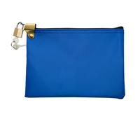 Cardinal bag supplies Sac de sécurité à capuche à fermeture éclair avec cadenas et clés inclus, petit sac à pilules, pochette de transport de voyage, rangement de médicaments, 22,9 x 15,2 cm (bleu roi