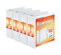 Cardinal Bague ronde View Binder, 7,6 cm, Blanc, Lot de 4 classeurs (00430)