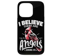 Cardinal Bird Je Crois qu'il y a des Anges Parmi Nous Cardin Rouge Coque pour iPhone 13 Pro