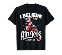 Cardinal Bird Je crois qu'il y a des anges parmi nous Cardin rouge T-Shirt
