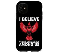 Cardinal Bird Je Crois qu'il y a des Anges Parmi Nous Oiseau Coque pour iPhone 11