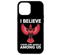 Cardinal Bird Je Crois qu'il y a des Anges Parmi Nous Oiseau Coque pour iPhone 12 Pro Max