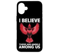 Cardinal Bird Je Crois qu'il y a des Anges Parmi Nous Oiseau Coque pour iPhone 16 Plus