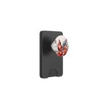 Cardinal Bird Roses Fleur Aquarelle Observation des Oiseaux PopSockets PopWallet pour MagSafe
