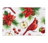 Cardinal Casse-tête rouge festif pour adultes 1000 pièces éléphant blanc amusant puzzle dur art peinture jouet peinture 75 x 50 cm