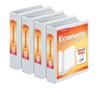 Cardinal Classeur à 3 anneaux de 3,8 cm, blanc, lot de 4, peut contenir 350 feuilles (79517), (modèle : 79517.0)