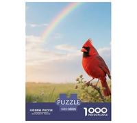 Cardinal du Nord Puzzle 1000 Pièces Activité Familiale Intelligente Oiseau Jouet Participatif Mur De Salon 38x26cm/1000pcs