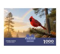 Cardinal du Nord Puzzle 1000 Pièces Activité Familiale Intelligente Oiseau Jouet Participatif Mur De Salon 70x50cm/1000pcs