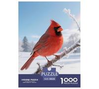 Cardinal du Nord Puzzle 1000 Pièces Complexité Modérée Enfants 10+ Oiseau Jeu De Détente Décoratif 38x26cm/1000pcs