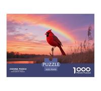 Cardinal du Nord Puzzle 1000 Pièces Défi Ludique pour Famille Oiseau Jouet Créatif À Offrir 70x50cm/1000pcs