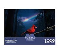 Cardinal du Nord Puzzle 1000 Pièces Facile Niveau Débutant Oiseau Temps De Loisir À Encadrer 38x26cm/1000pcs